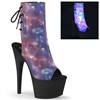 Pleaser - ADORE1018REFL Bottes de plateforme, Pole dance chaussures - Chaussures de pole dance - Violet/Bleu Product image
